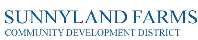 Sunnyland Farms Community Development District Logo